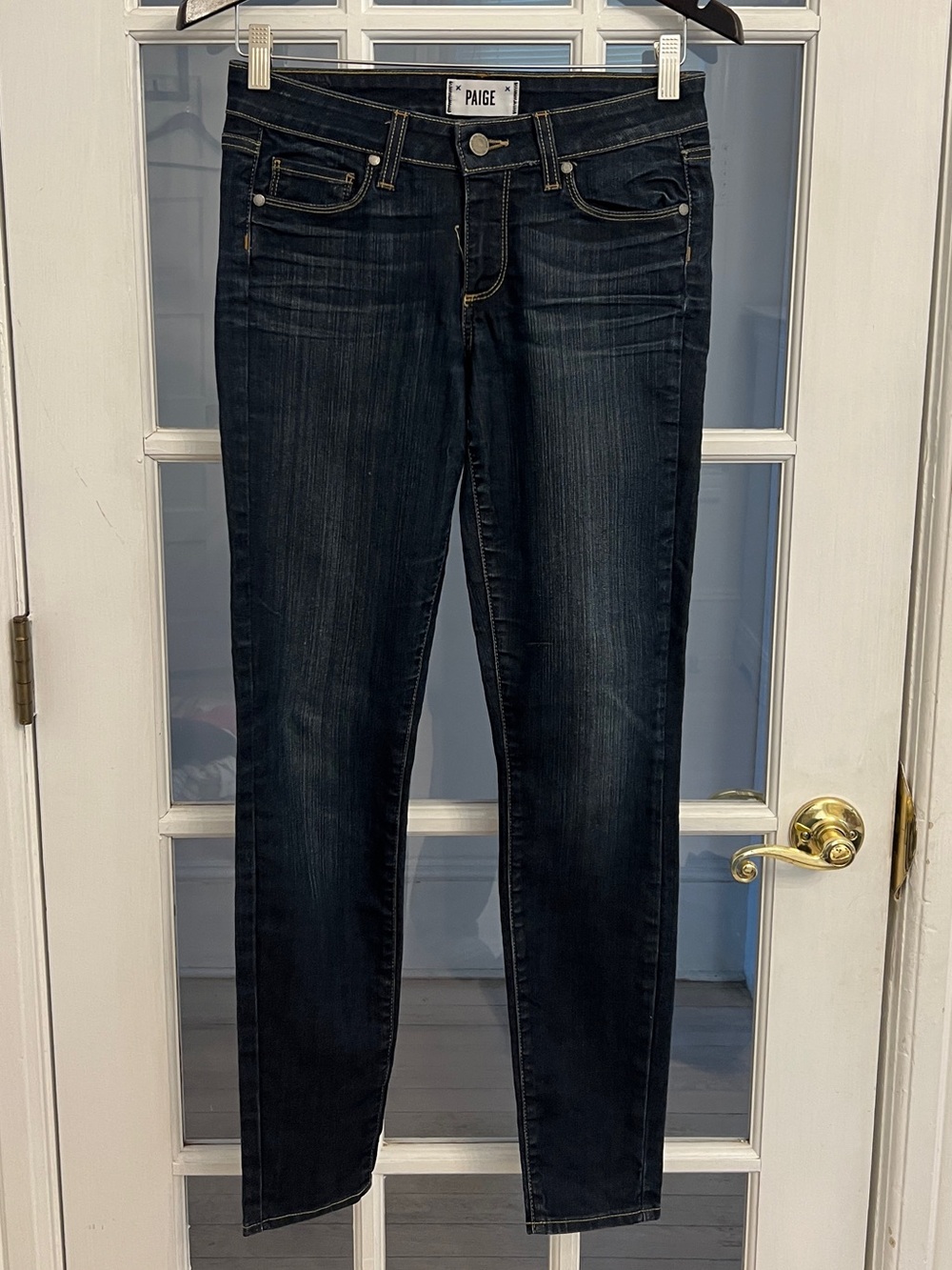 PAIGE Women’s Verdugo Ultra Skinny Dark Wash Stretch Jeans Size 28